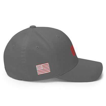 Black Square Golf Team USA Red Hat - Grey - S/M