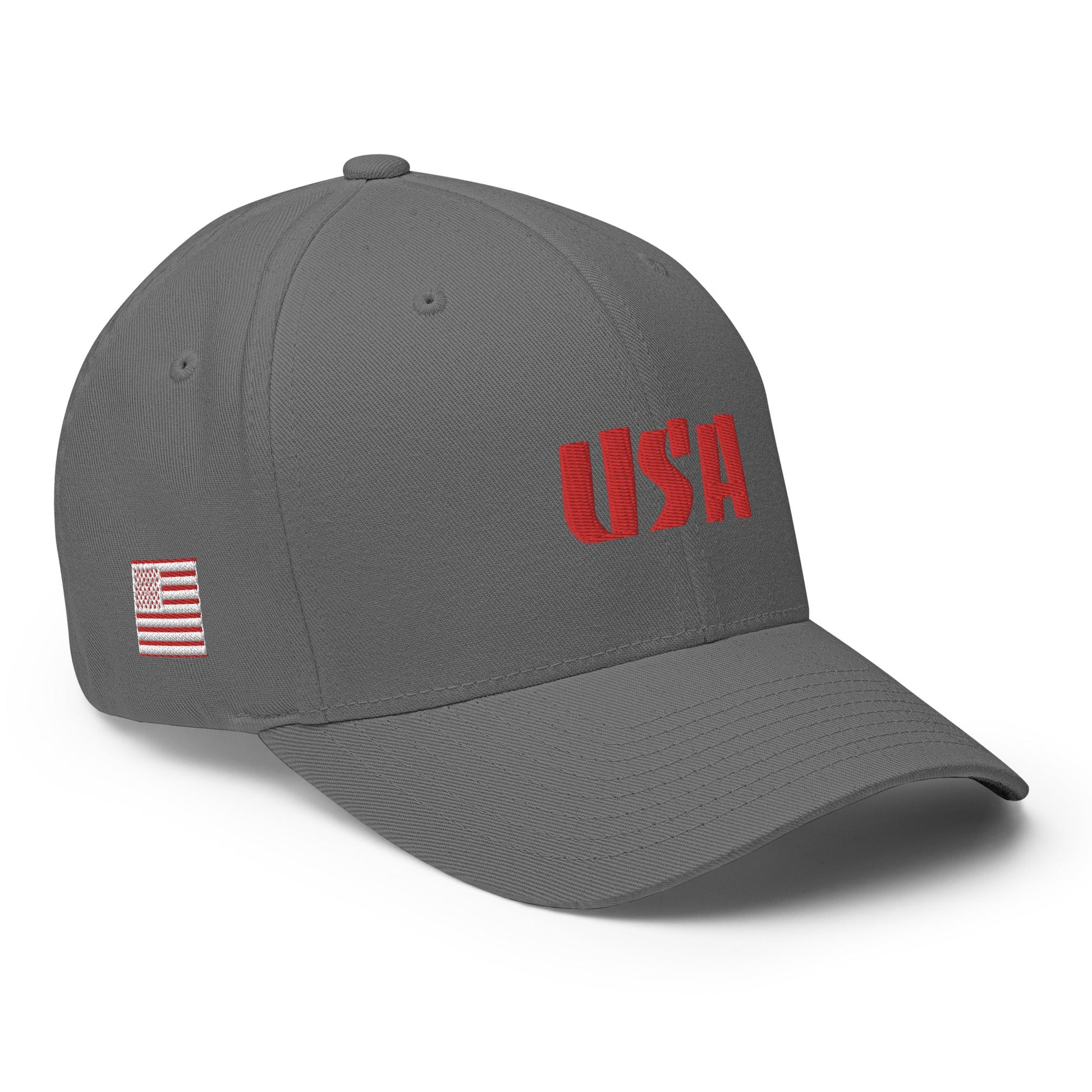 Black Square Golf Team USA Red Hat - Grey - S/M