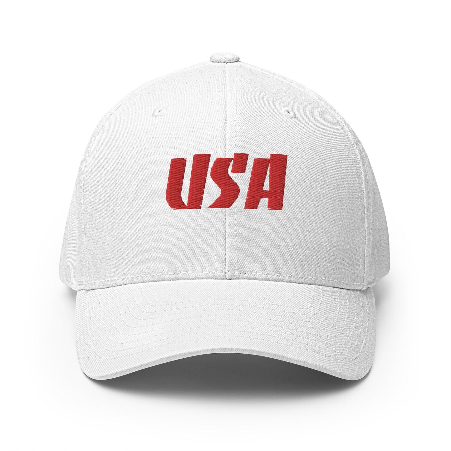 Black Square Golf Team USA Red Hat - White - S/M