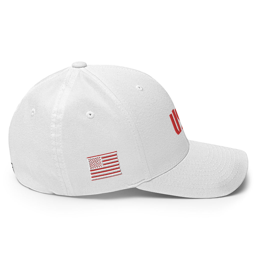 Black Square Golf Team USA Red Hat - White - S/M