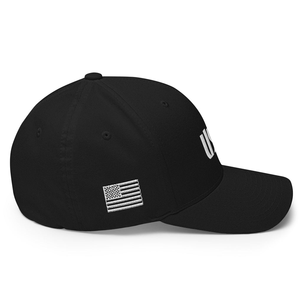 Black Square Golf Team USA White Hat - Black - S/M