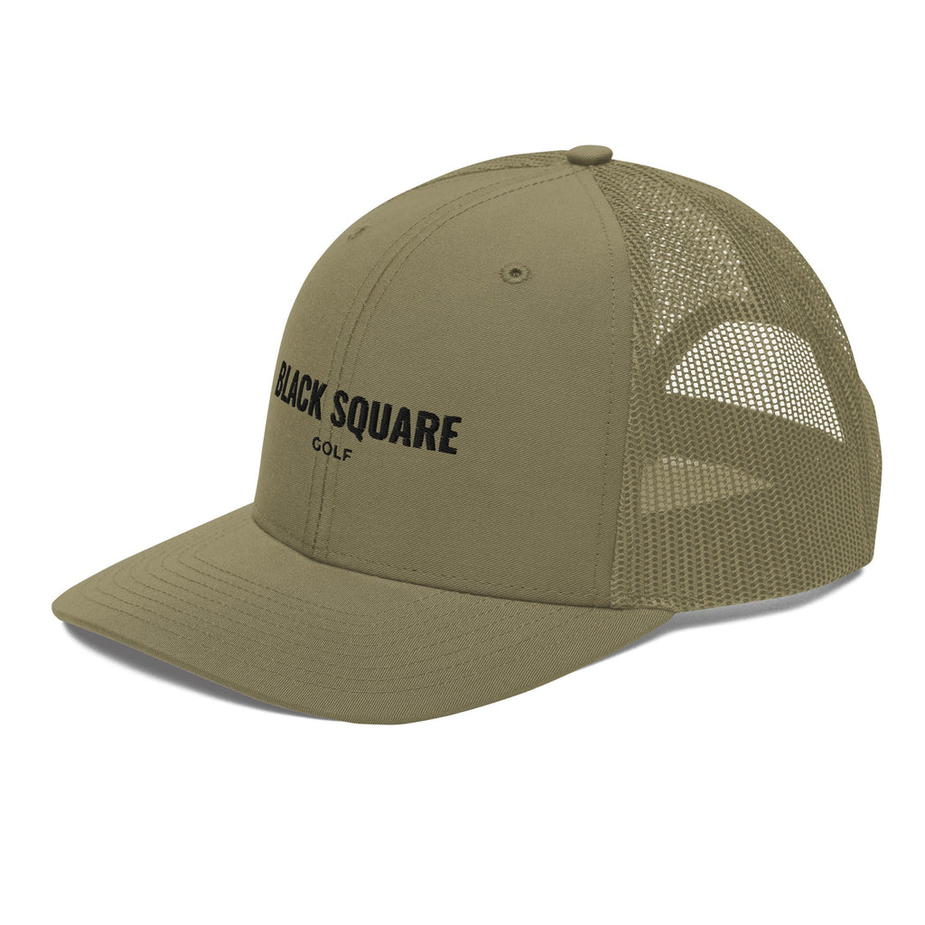 Black Square Golf Trucker Cap 2 - Loden -