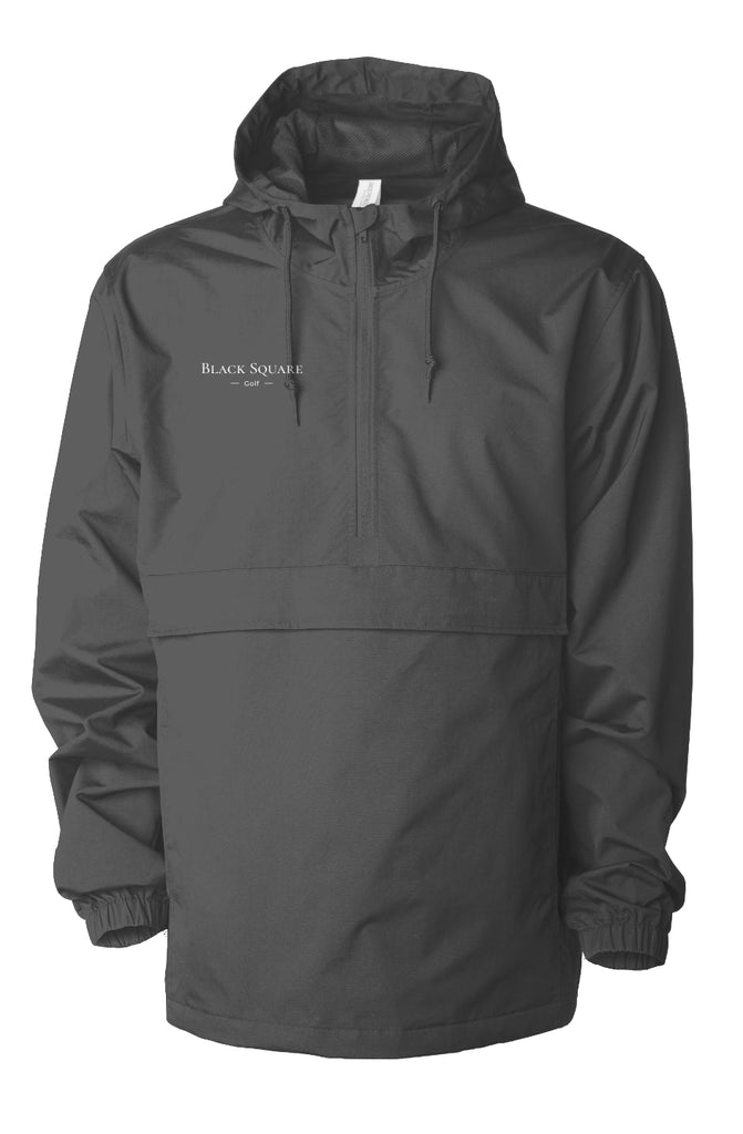 Black Square Golf Water Resistant Anorak Jacket - xs - Graphite