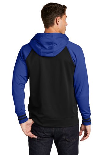 Black Square Men's Sport Full-Zip Hooded Jacket - Black/True Royal - X-Small
