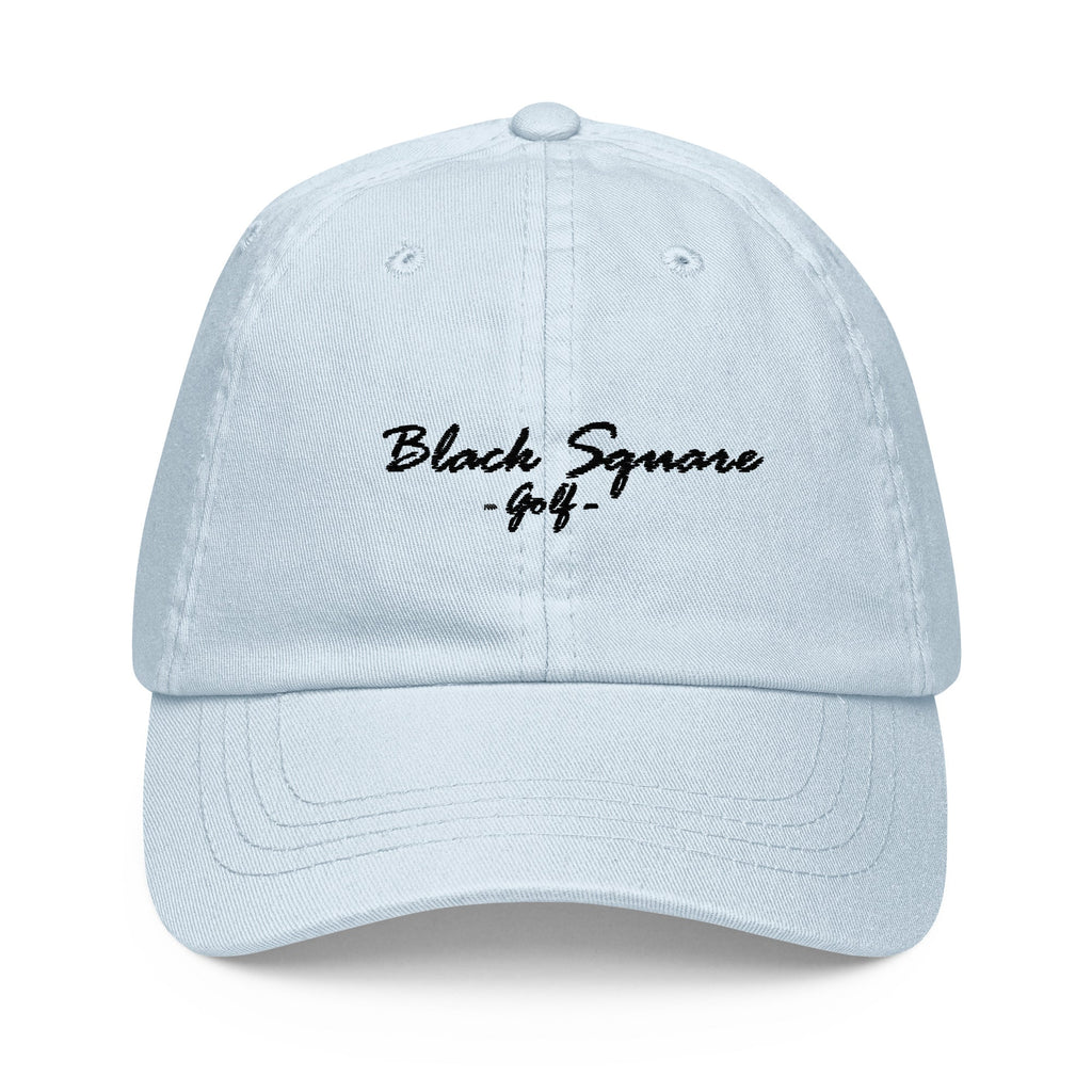 Black Square Pastel Golf Hat - Pastel Blue -