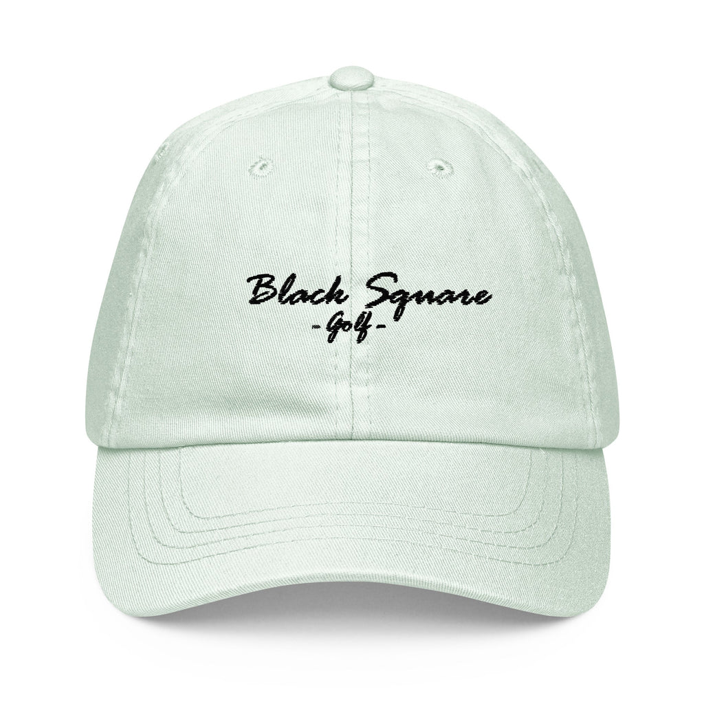 Black Square Pastel Golf Hat - Pastel Mint -