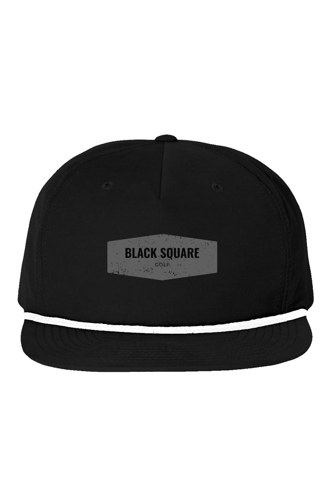 Black Square The Rope Golf Hat - one size - Black / White