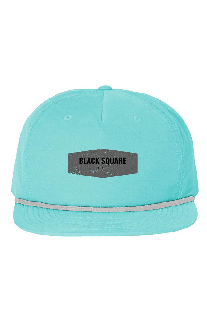 Black Square The Rope Golf Hat - one size - Turquoise/ White