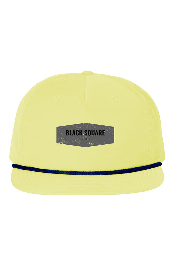 Black Square The Rope Golf Hat - one size - Yellow/Navy