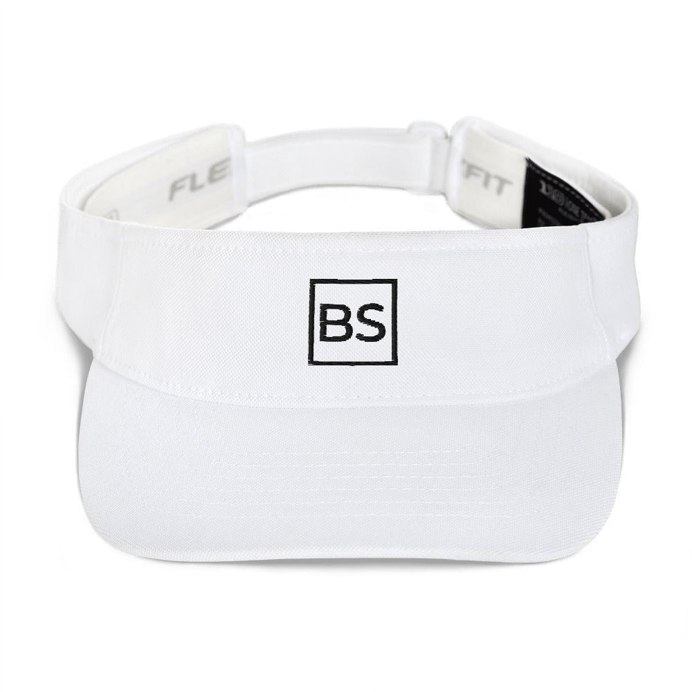 Black Square Visor - White -