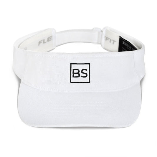 Black Square Visor - White -