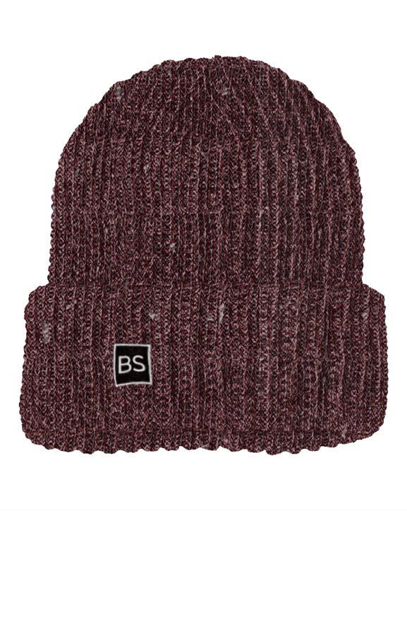BS Chunky Knit Beanie - One Size - Maroon