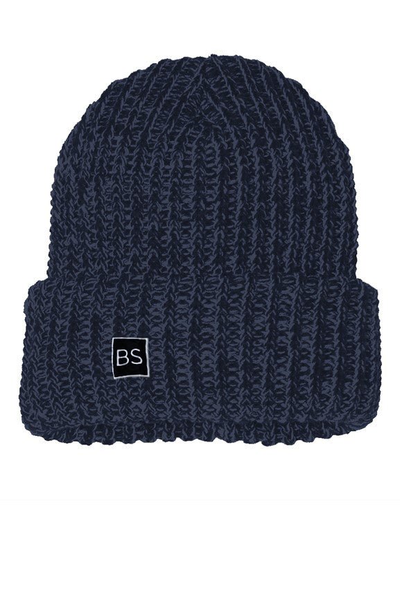 BS Chunky Knit Beanie - One Size - Navy