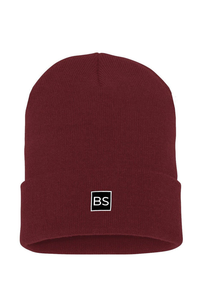 BS Cuffed Beanie - One Size - maroon