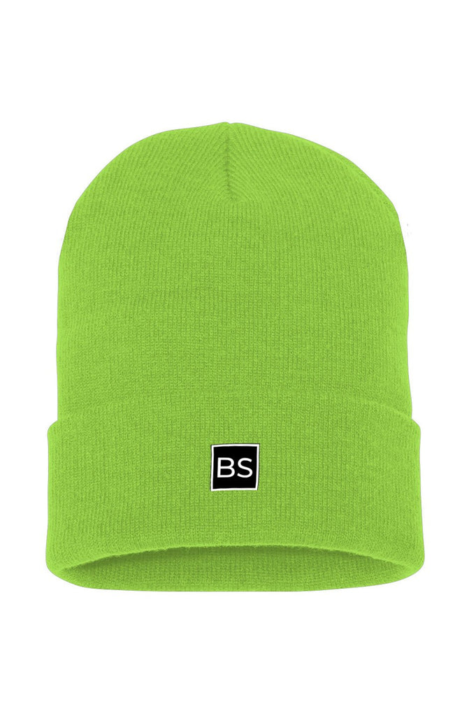 BS Cuffed Beanie - One Size - Safety Green
