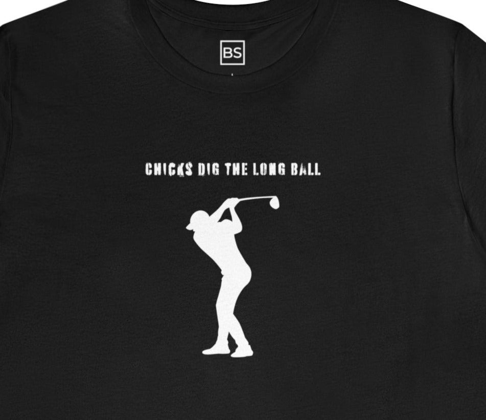 Chicks Dig The Long Ball Men's Tee - Army - S