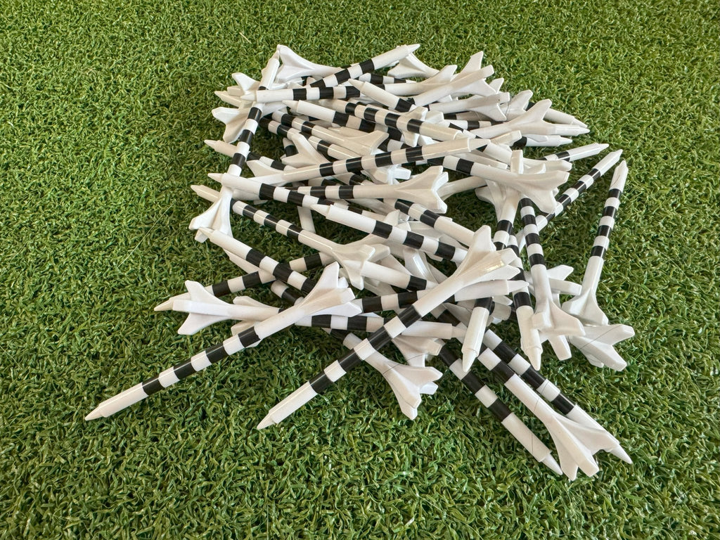 Pro Length Plastic Golf Tees - 100Ct -