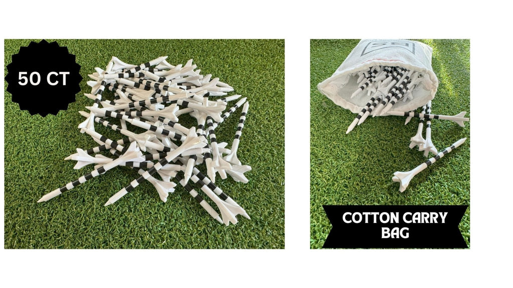 Pro Length Plastic Golf Tees - 50Ct -
