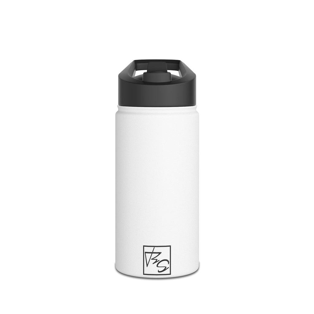Stainless Steel Water Bottle, Standard Lid - 12oz - White