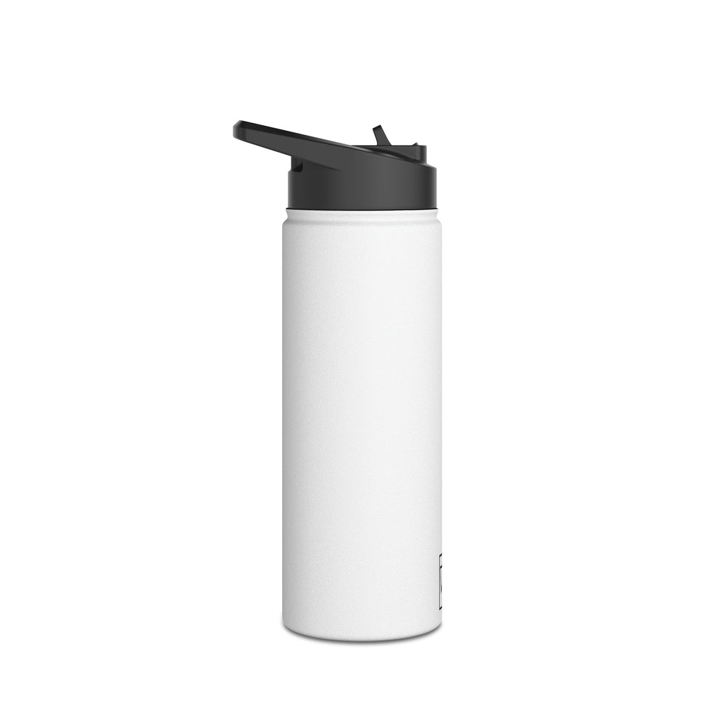 Stainless Steel Water Bottle, Standard Lid - 18oz - White